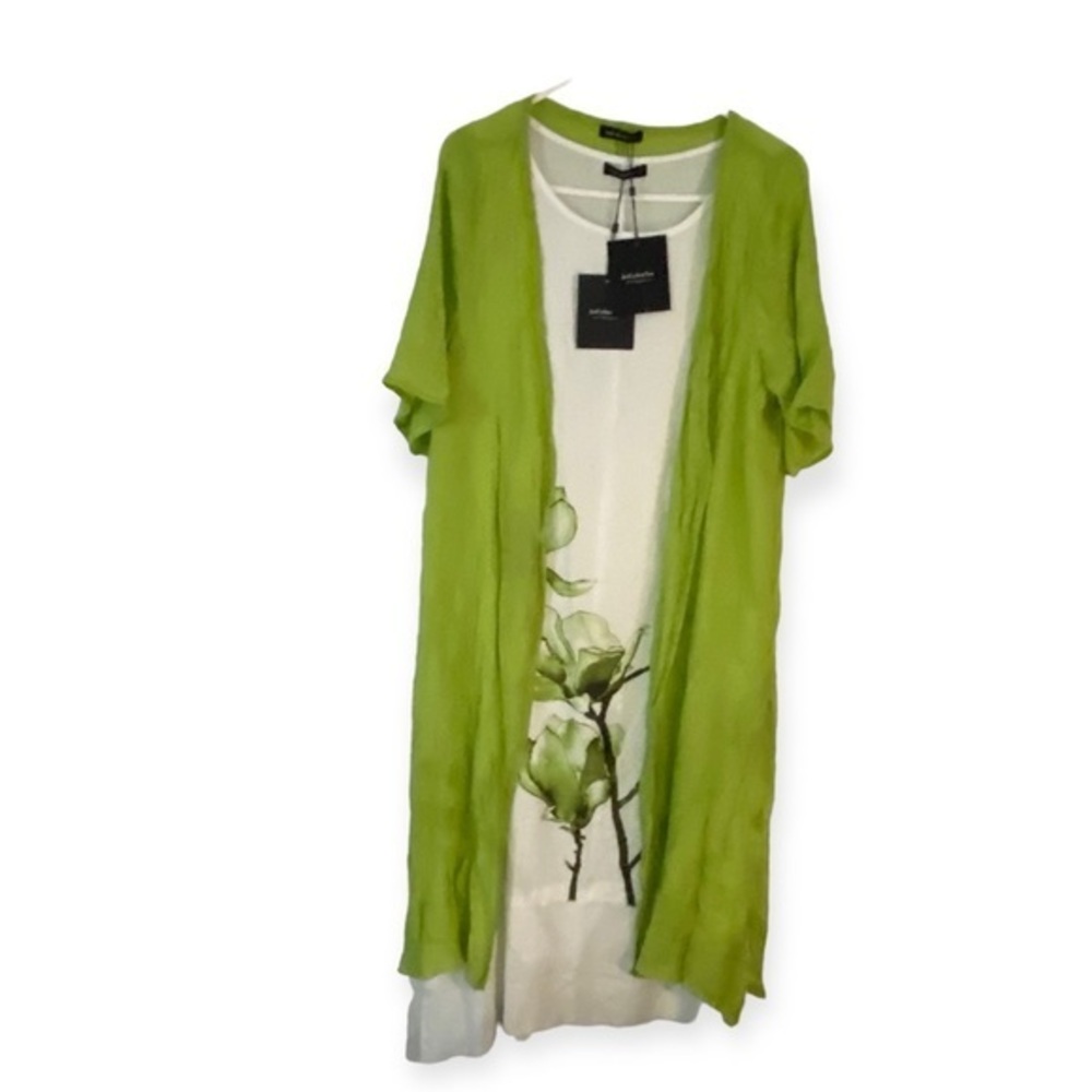 Just Fashion Now Dress Women’s Size Large Sleeveless Linen Blend 2 Piece New